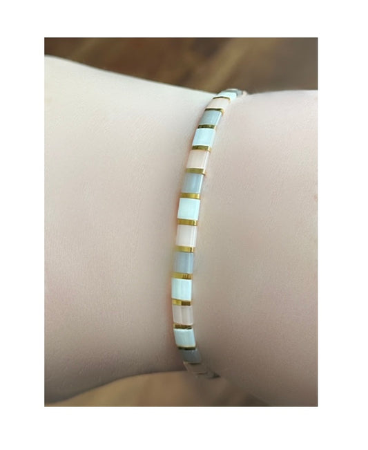 Miyuki Tila Bracelet-Blush