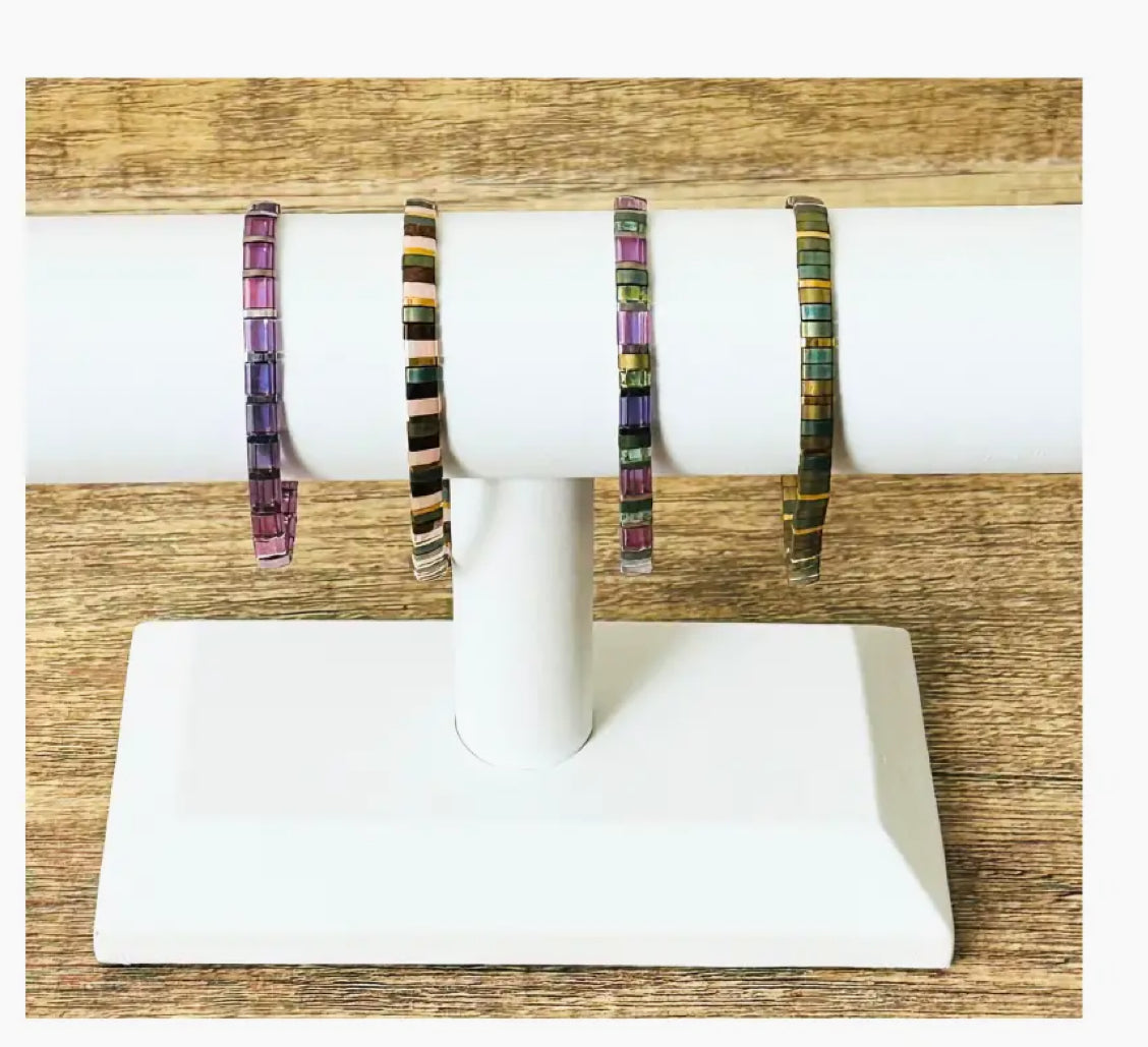 Multicolored Miyuki Tila Bracelets - Choose Your Style