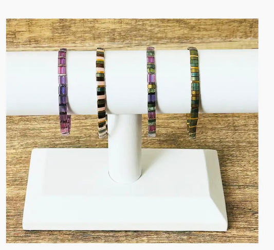 Multicolored Miyuki Tila Bracelets - Choose Your Style