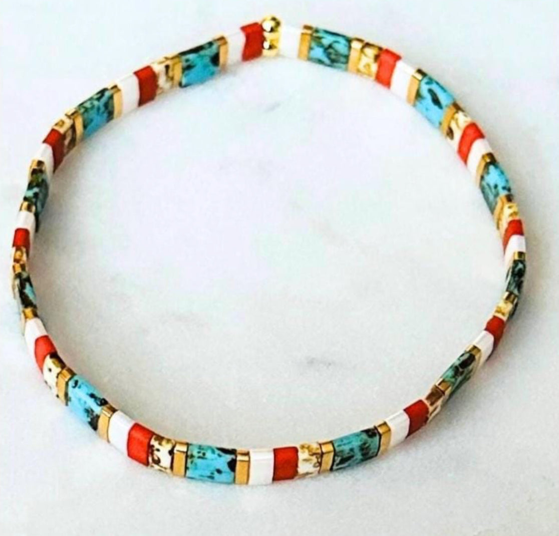 Turquoise Tila Bracelets - Choose Your Style